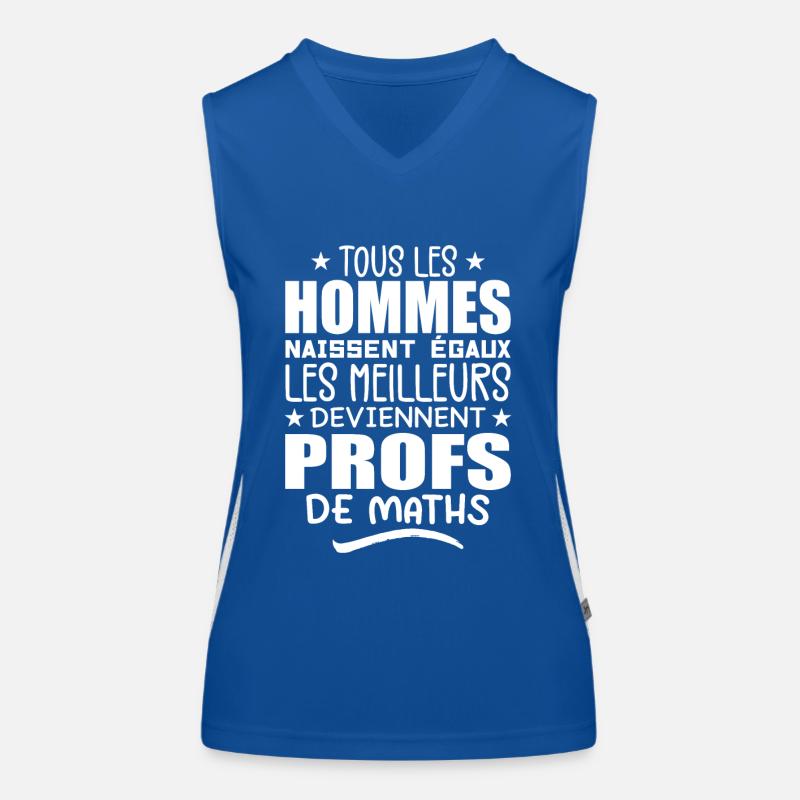 Les Meilleurs Hommes Deviennent Profs De Maths Débardeur respirant contrasté Femme