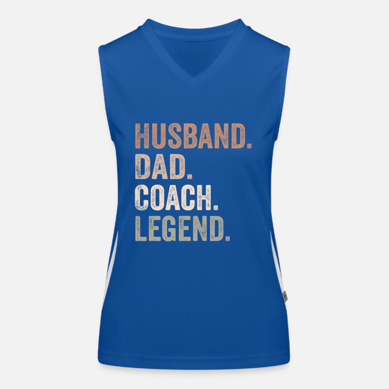 Papa Ehemann Coach Held Funktionelles Kontrast-Tank Top für Frauen