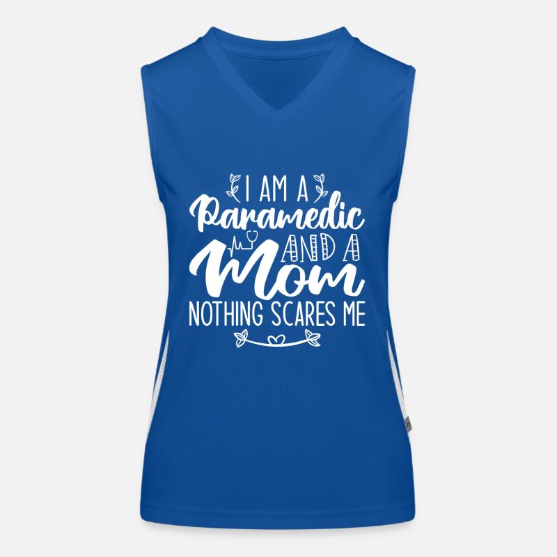 Ich bin ein Sanitäter und eine Mutter Nichts macht mir Angst Funktionelles Kontrast-Tank Top für Frauen