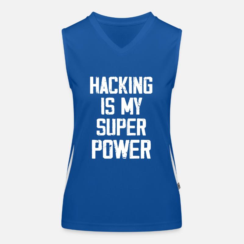 Hacking Is My Super Power - Funny Débardeur respirant contrasté Femme