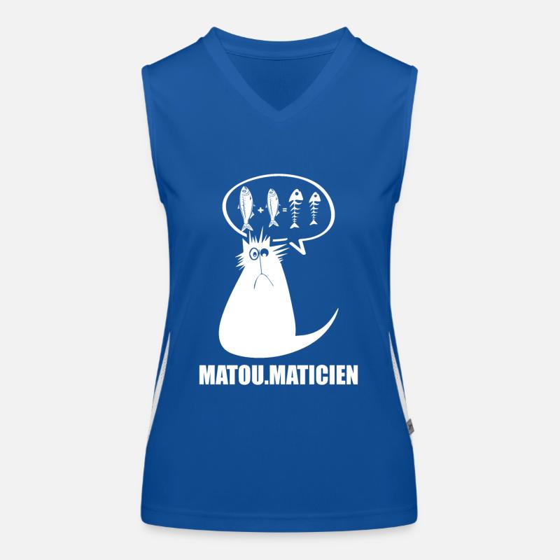 mathématiques, mathématicien, fan de math Débardeur respirant contrasté Femme