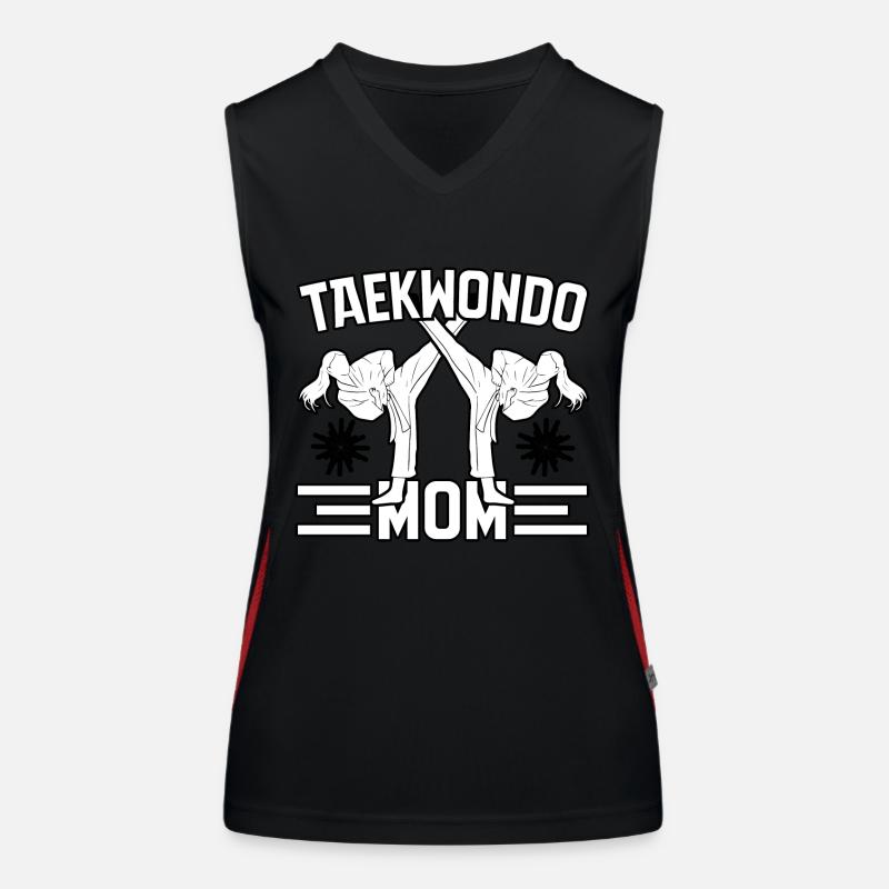 Taekwondo-Mutter Funktionelles Kontrast-Tank Top für Frauen