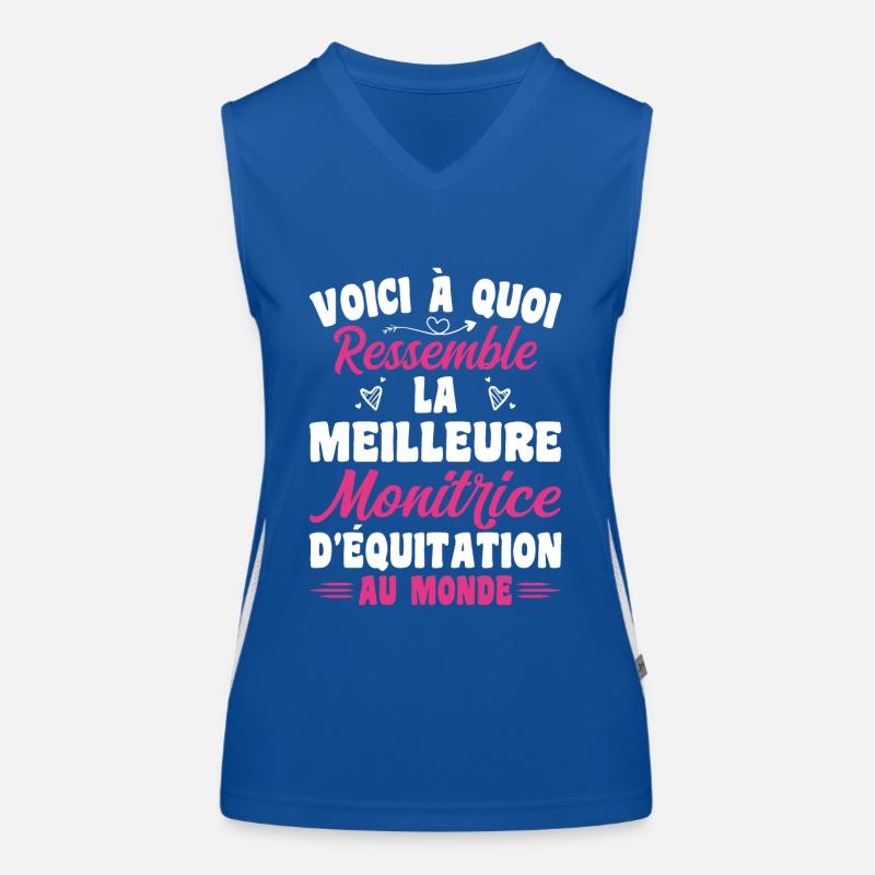 The best riding instructor in the world Women's Functional Contrast Tank Top