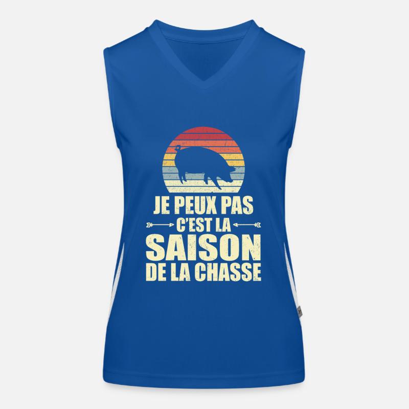 Ich kann nicht, es ist Jagdsaison Funktionelles Kontrast-Tank Top für Frauen