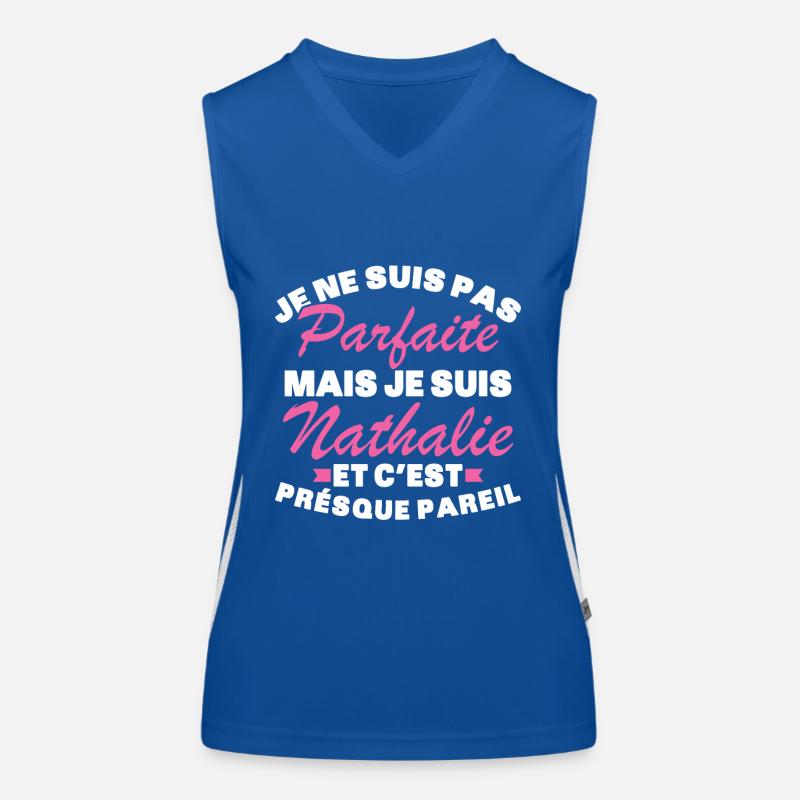 Pas Parfaite Mais Je Suis Nathalie Débardeur respirant contrasté Femme