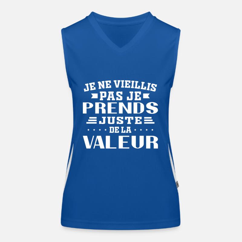 I'm not getting old, I'm just increasing in value Women's Functional Contrast Tank Top