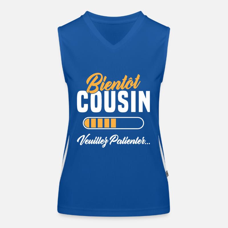 Bald, Cousine, bitte warten Funktionelles Kontrast-Tank Top für Frauen