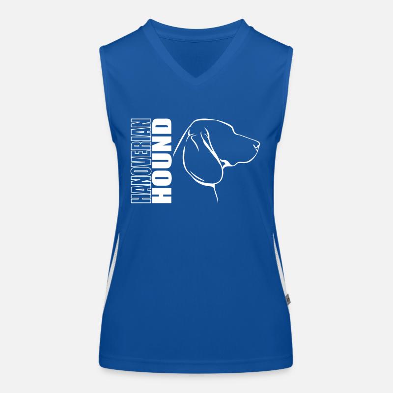 HANOVERIAN HOUND Profile Dogs Dog Wilsigns Women's Functional Contrast Tank Top