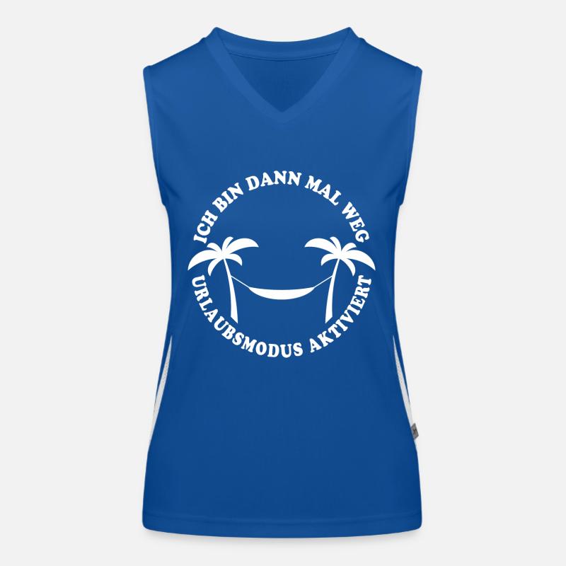 Ich bin dann mal weg - Urlaubsmodus aktiviert Funktionelles Kontrast-Tank Top für Frauen
