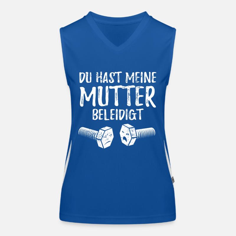 Du hast meine Mutter beleidigt - Schraube Funktionelles Kontrast-Tank Top für Frauen