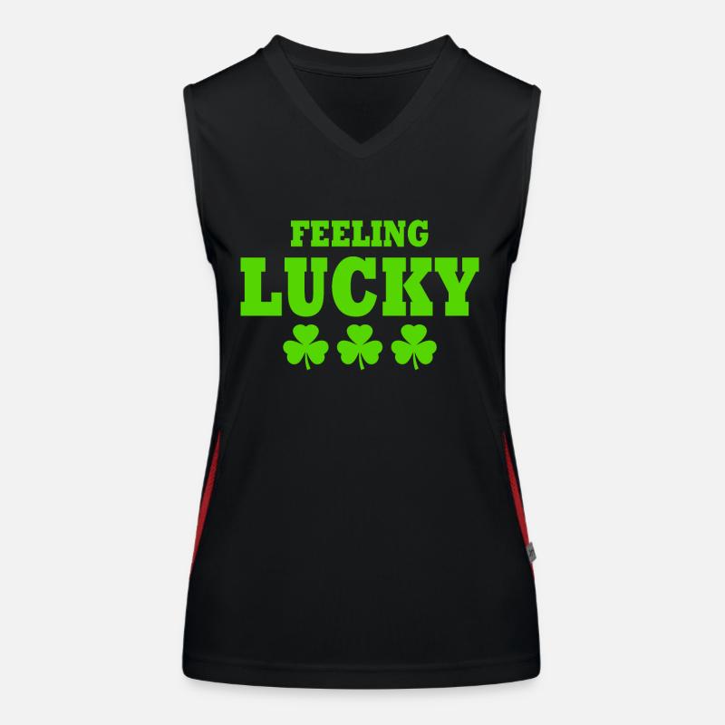 feeling lucky Women's Functional Contrast Tank Top