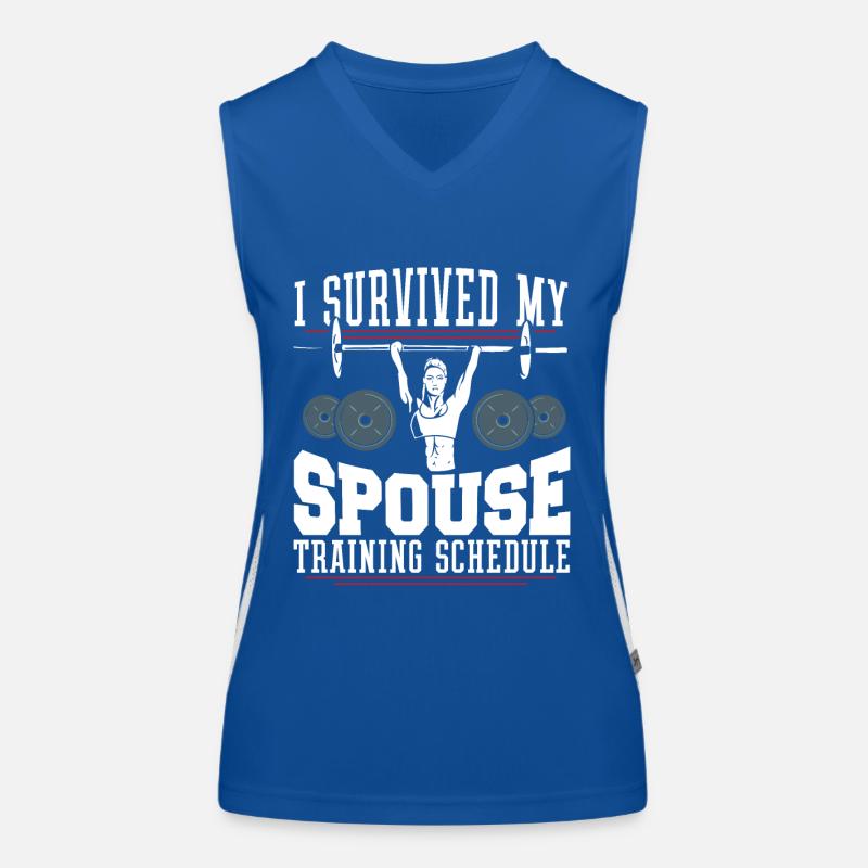 Fitness Training Training Plan Spouse Survived Women's Functional Contrast Tank Top