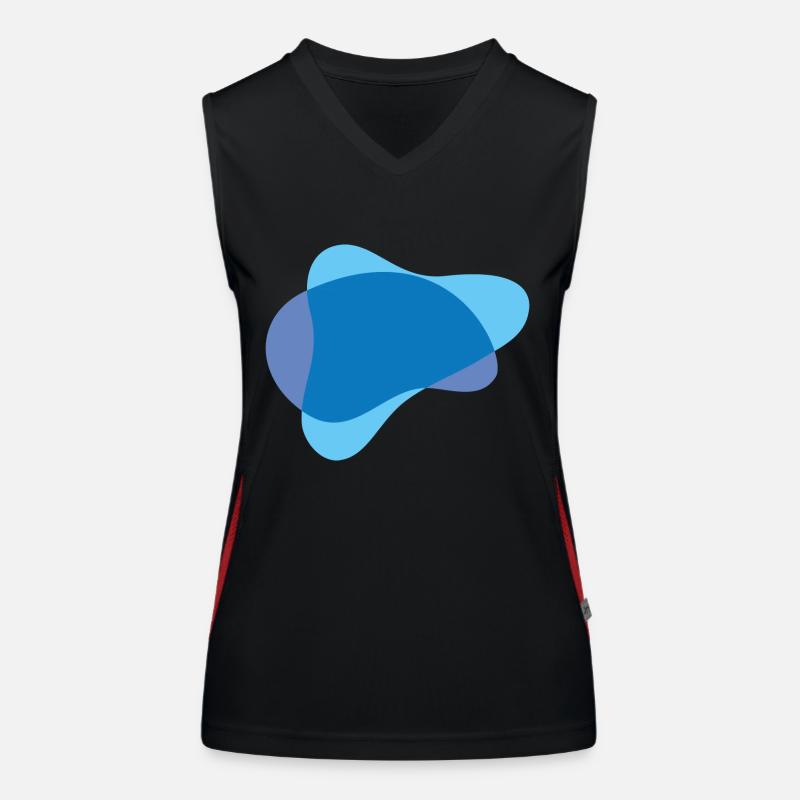 Éclaboussures de couleur Blobs éclaboussures de peinture Peintre Cadeau Débardeur respirant contrasté Femme
