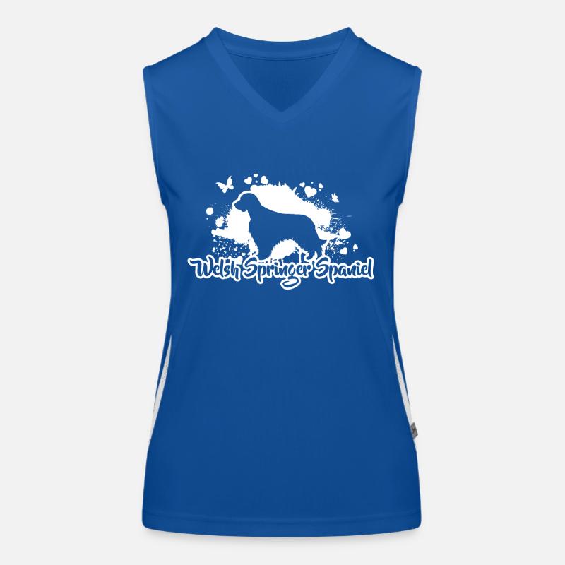 WELSH SPRINGER SPANIEL Race de chien Chiens Wilsigns Débardeur respirant contrasté Femme