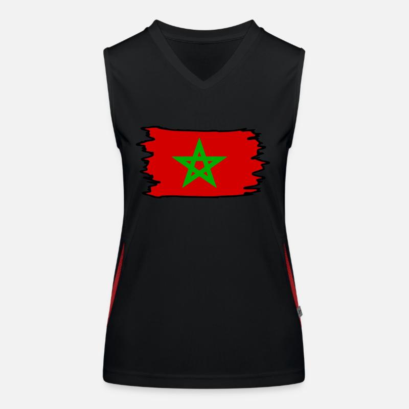 Marokko Funktionelles Kontrast-Tank Top für Frauen