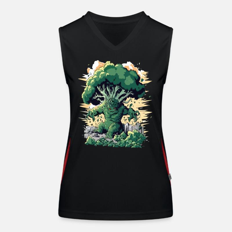 Brocoli géant Monster Brocoli Débardeur respirant contrasté Femme