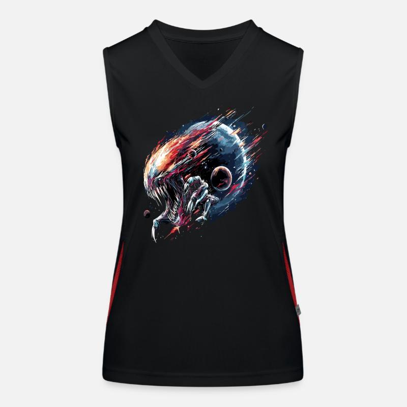 Alien Creature Planet Sci-Fi Funktionelles Kontrast-Tank Top für Frauen