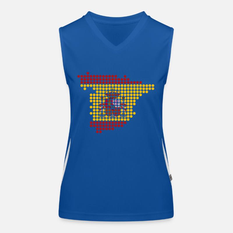 Spanien Funktionelles Kontrast-Tank Top für Frauen