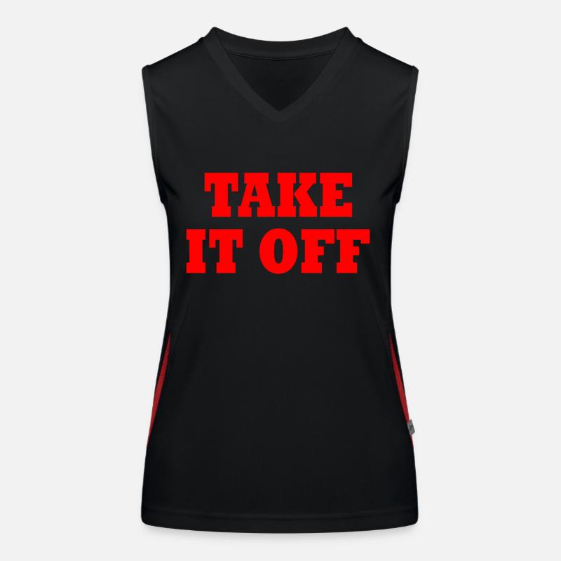 Take it off Funktionelles Kontrast-Tank Top für Frauen