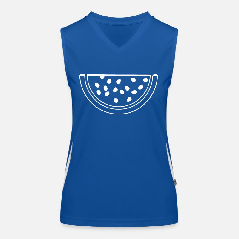 Wassermelone Melone Funktionelles Kontrast-Tank Top für Frauen