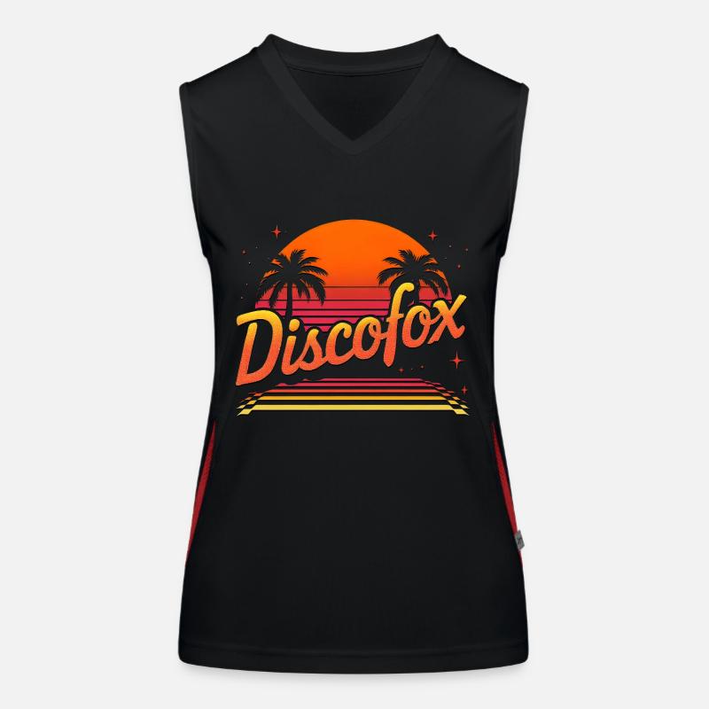 Discofox Débardeur respirant contrasté Femme