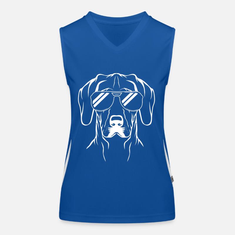 Deutsch Kurzhaar Hund German Pointer Funktionelles Kontrast-Tank Top für Frauen