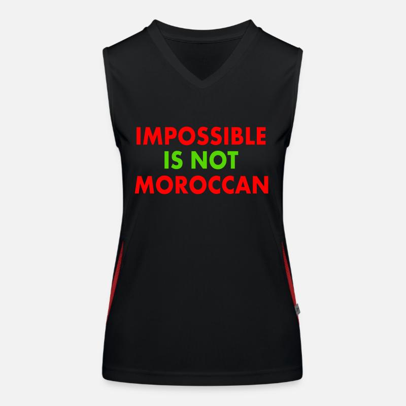 Marokko - impossible is not moroccan Funktionelles Kontrast-Tank Top für Frauen