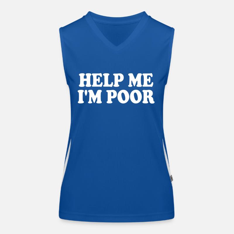 Help me im poor Women's Functional Contrast Tank Top