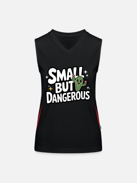 Cactus Cacti Desert Plant - Women's Functional Contrast Tank Top - black/red - Front
