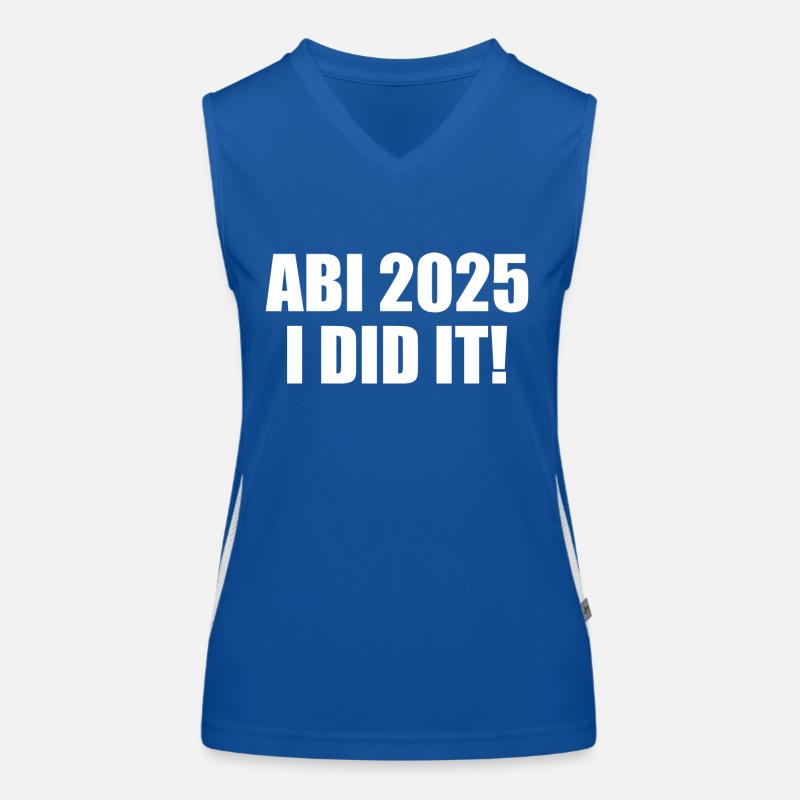 Abi 2025 i did it Funktionelles Kontrast-Tank Top für Frauen