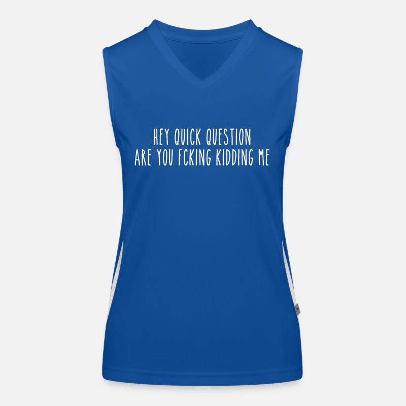 Lustiges und sarkastisches Design Funktionelles Kontrast-Tank Top für Frauen