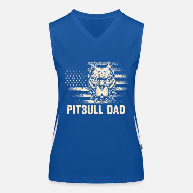 Papa Pitbull Débardeur respirant contrasté Femme