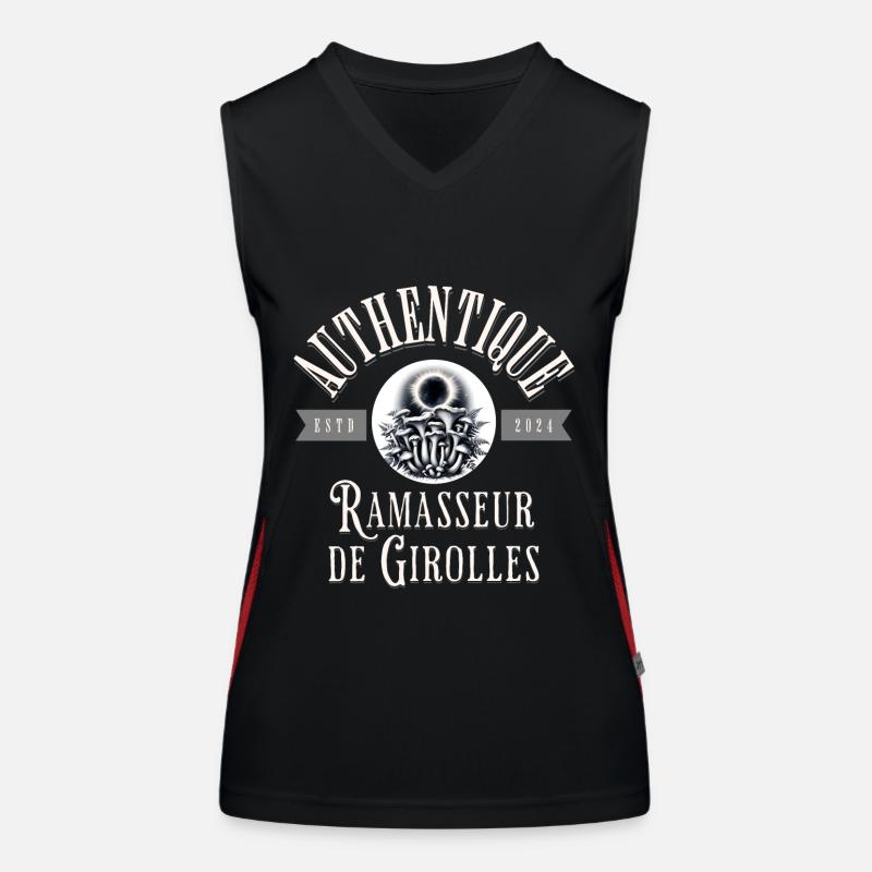 Authentique ramasseur de girolles Débardeur respirant contrasté Femme