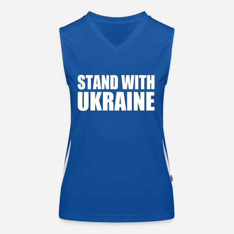 Stand with ukraine Débardeur respirant contrasté Femme