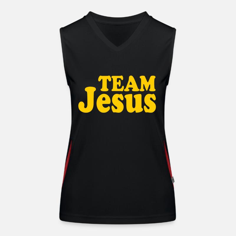 Team jesus Débardeur respirant contrasté Femme