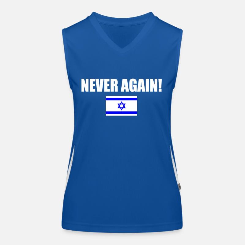 Never again - israel Débardeur respirant contrasté Femme