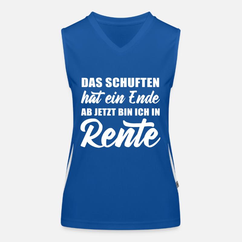 Das Schuften hat ein Ende jetzt bin ich in Rente Funktionelles Kontrast-Tank Top für Frauen