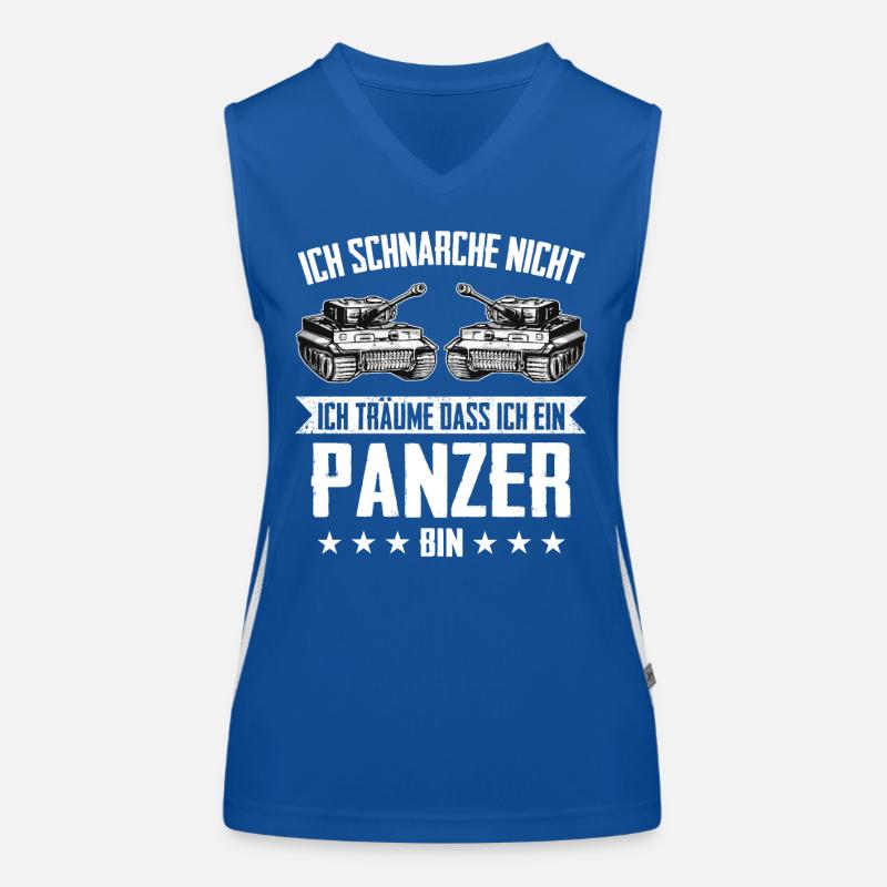 Panzer Kampfpanzer Panzerkampfwagen Panzerfahrer Funktionelles Kontrast-Tank Top für Frauen