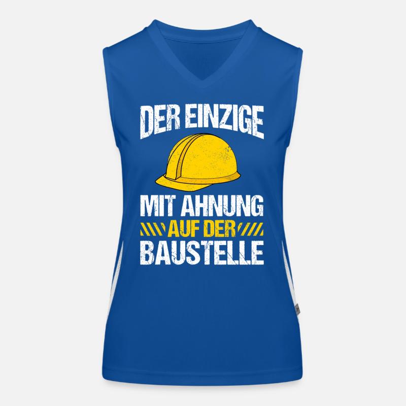 Bagger Baggerfahrer Bauarbeiter Baustelle Funktionelles Kontrast-Tank Top für Frauen
