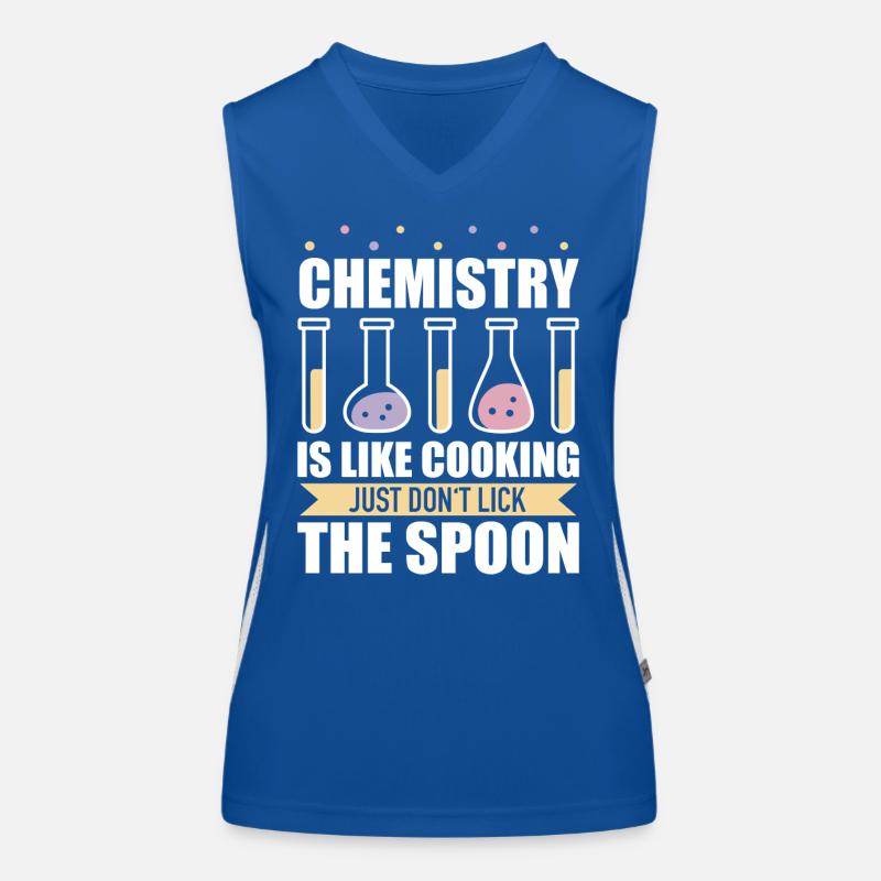 Chimiste Chimie Science Atome Molécule Débardeur respirant contrasté Femme