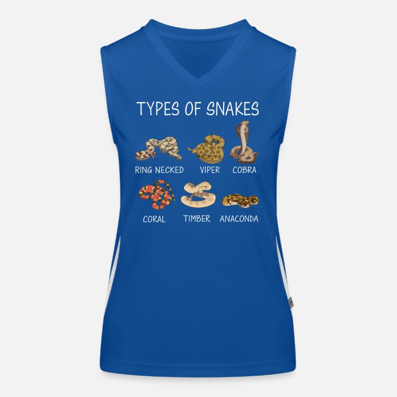 Schlange Schlangen Tier Funktionelles Kontrast-Tank Top für Frauen