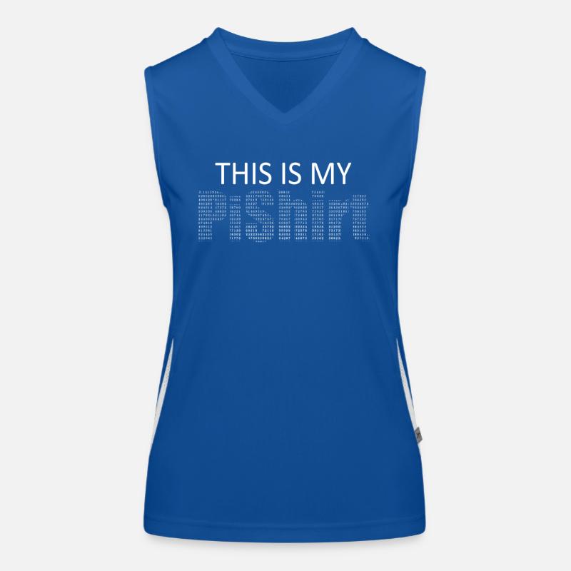 Pi Make Math Nerd Circle Number Pi Symbol Women's Functional Contrast Tank Top