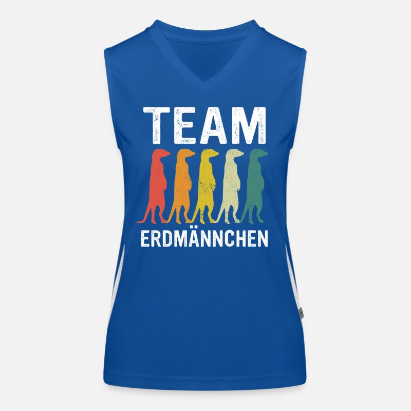 Erdmännchen Scharrtier Tier Funktionelles Kontrast-Tank Top für Frauen