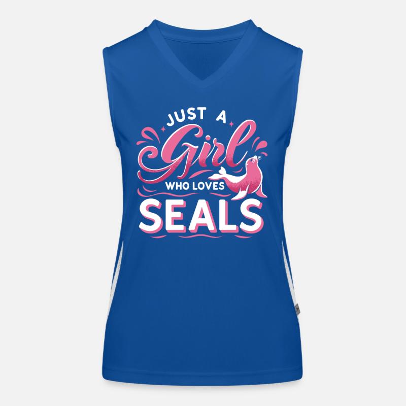 Robbe Robben Tier Seelöwe Funktionelles Kontrast-Tank Top für Frauen