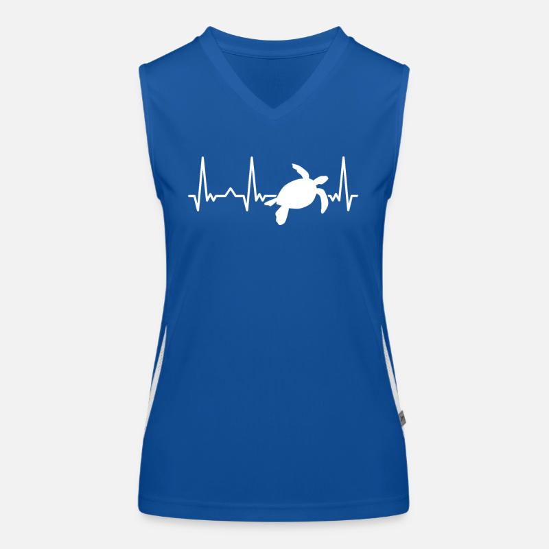 Turtle Sea Turtle Turtle Animal Women's Functional Contrast Tank Top