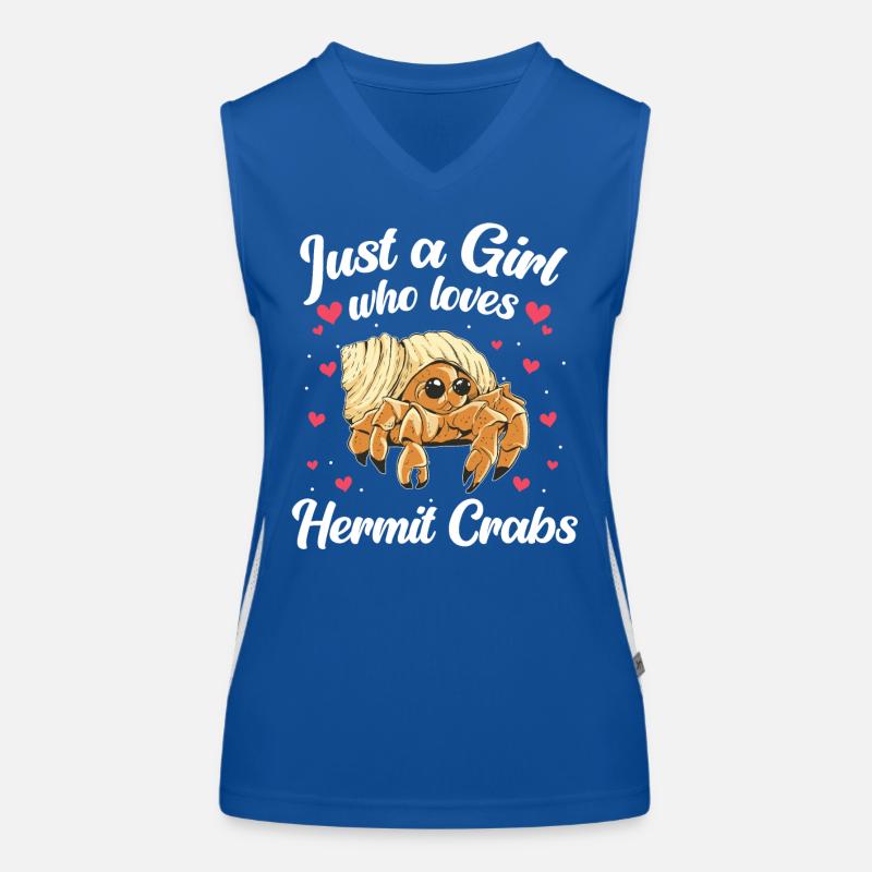 Krabbe Einsiedlerkrebs Krabben Krebs Funktionelles Kontrast-Tank Top für Frauen