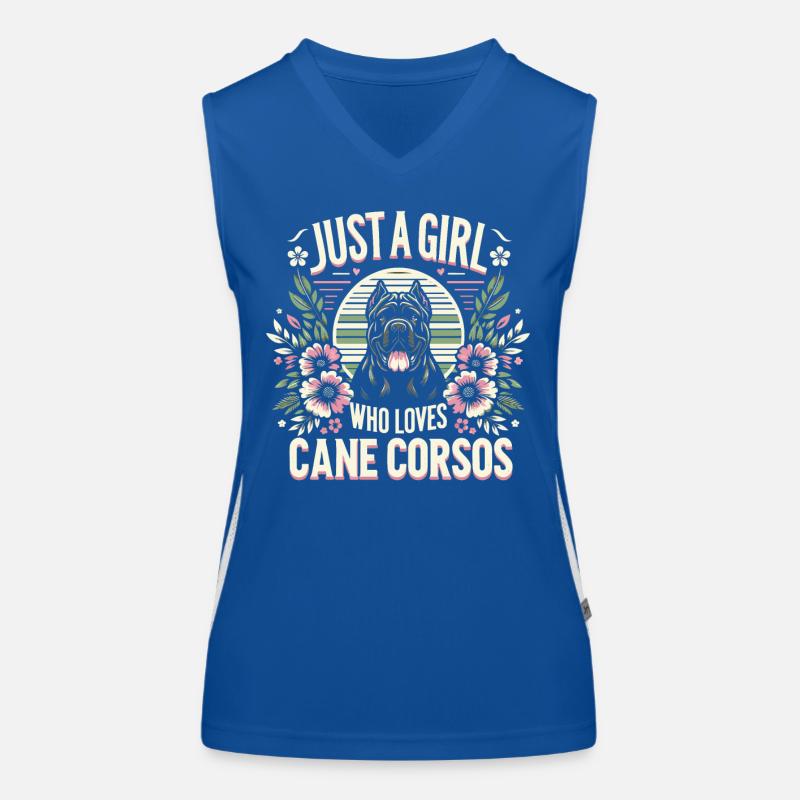 Cane Corso Hund Funktionelles Kontrast-Tank Top für Frauen