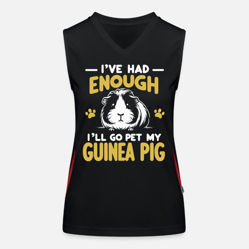 guinea pig Women's Functional Contrast Tank Top