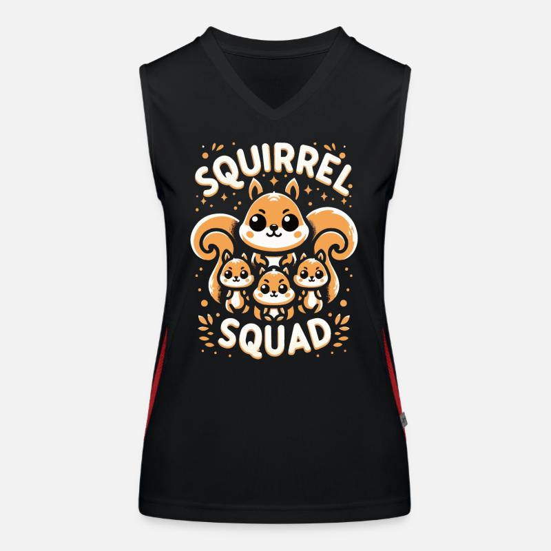 Eichhörnchen Tier Nagetier Funktionelles Kontrast-Tank Top für Frauen