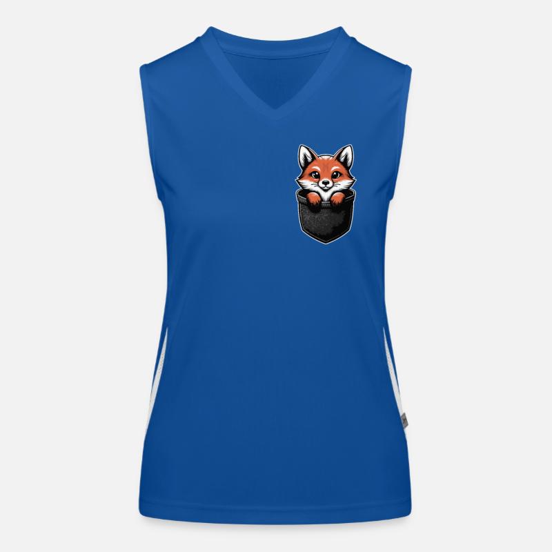 Fuchs Füchse Tier Funktionelles Kontrast-Tank Top für Frauen